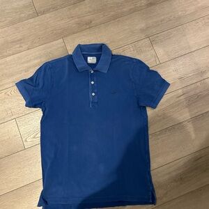 Men's Lacoste vintage wash Blue Polo Shirt